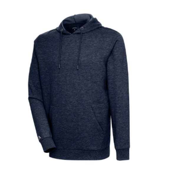 Antigua Action Lightweight Fleece Navy Blue Hoodie - Picture 1 of 13